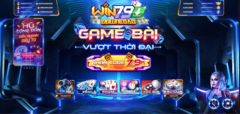 Win79 cung cấp đa dạng các tựa game đánh bài chất lượng