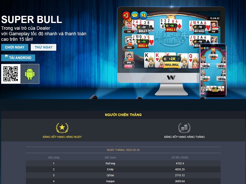 Tỷ lệ thanh toán game bài Super Bull tại cổng game Win79 được chia làm từng trường hợp cụ thể 