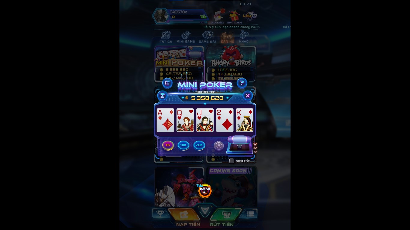 Win79 hướng dẫn chơi nohu Mini Poker