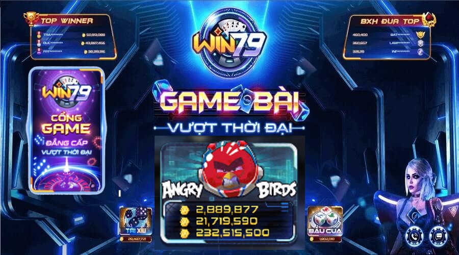 Bí quyết chơi nổ hũ Angry Birds tại cổng game Win79