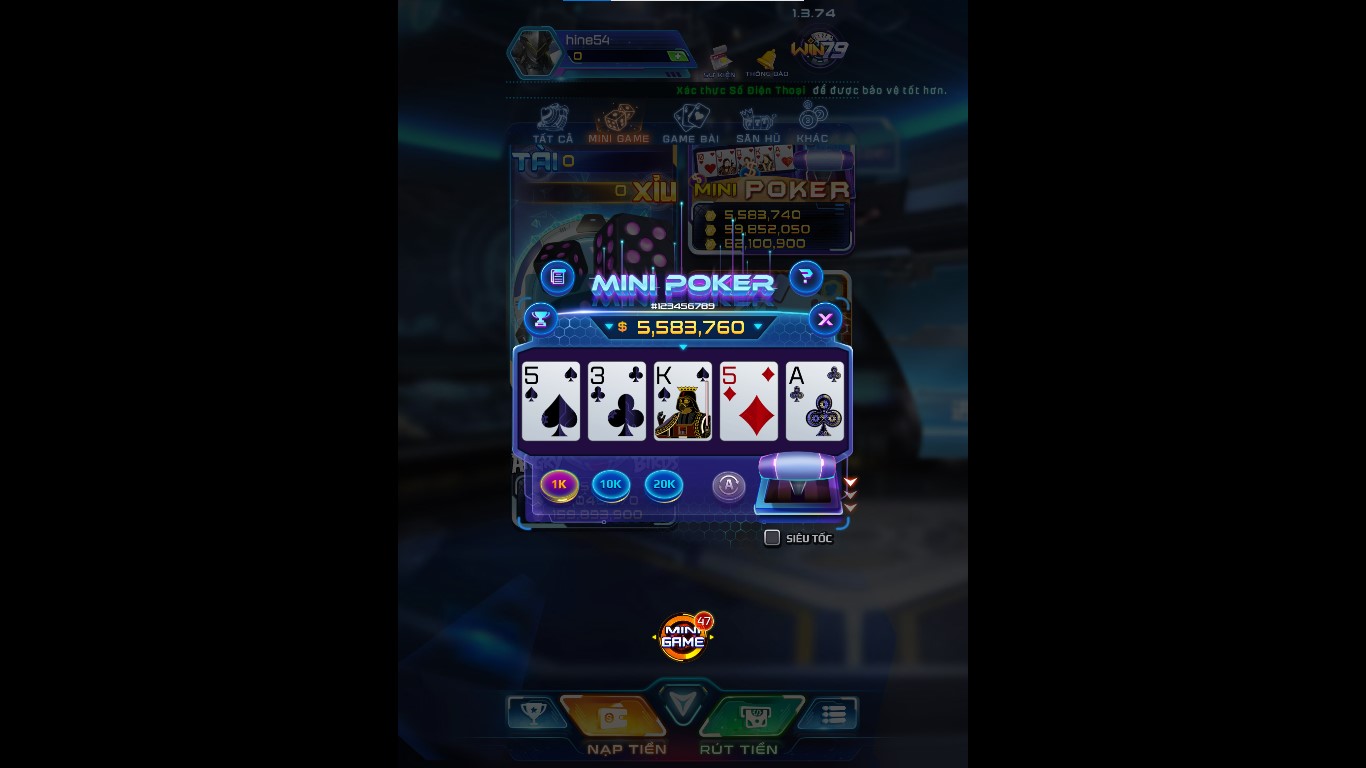 Mini Poker Win79